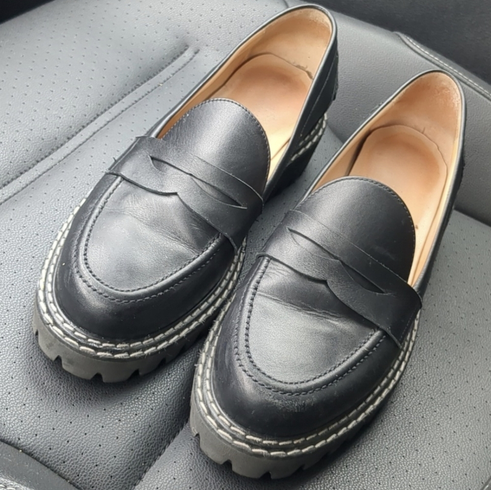 Jon Josef penny loafers. Size 8/ 38.5